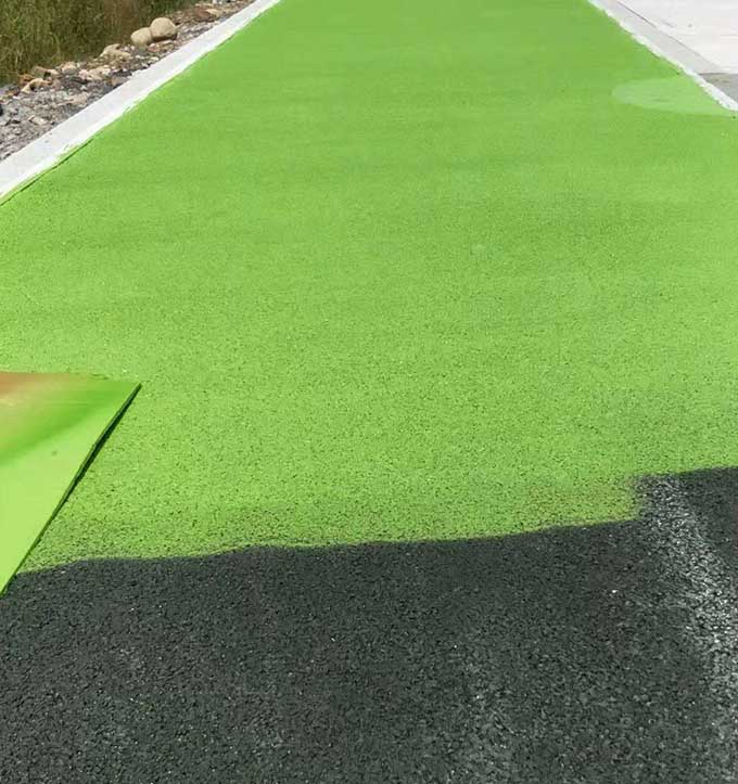 哈爾濱彩色道路改色施工