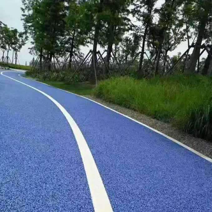 哈爾濱瀝青路面改色 公園步道地面改色翻新